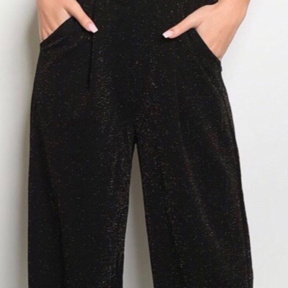 ❄️BLACK SHIMMER JUMPSUIT - Picture 5 of 6
